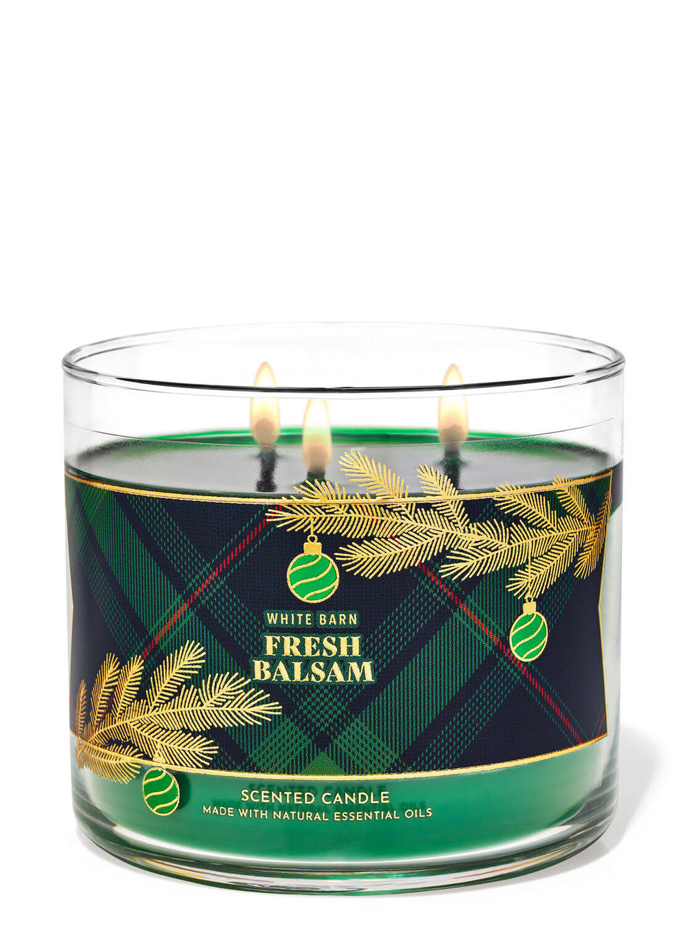 Bath & Body Works Accents | Fresh Balsam 3-Wick Candle Nwt | Color: Gold/Green | Size: Os | Jayplusgoods's Closet